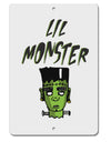 TooLoud Lil Monster Frankenstenstein Aluminum 8 x 12 Inch Sign