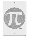 Pi Day Design - Pi Circle Cutout Aluminum 8 x 12&#x22; Sign by TooLoud-TooLoud-White-Davson Sales