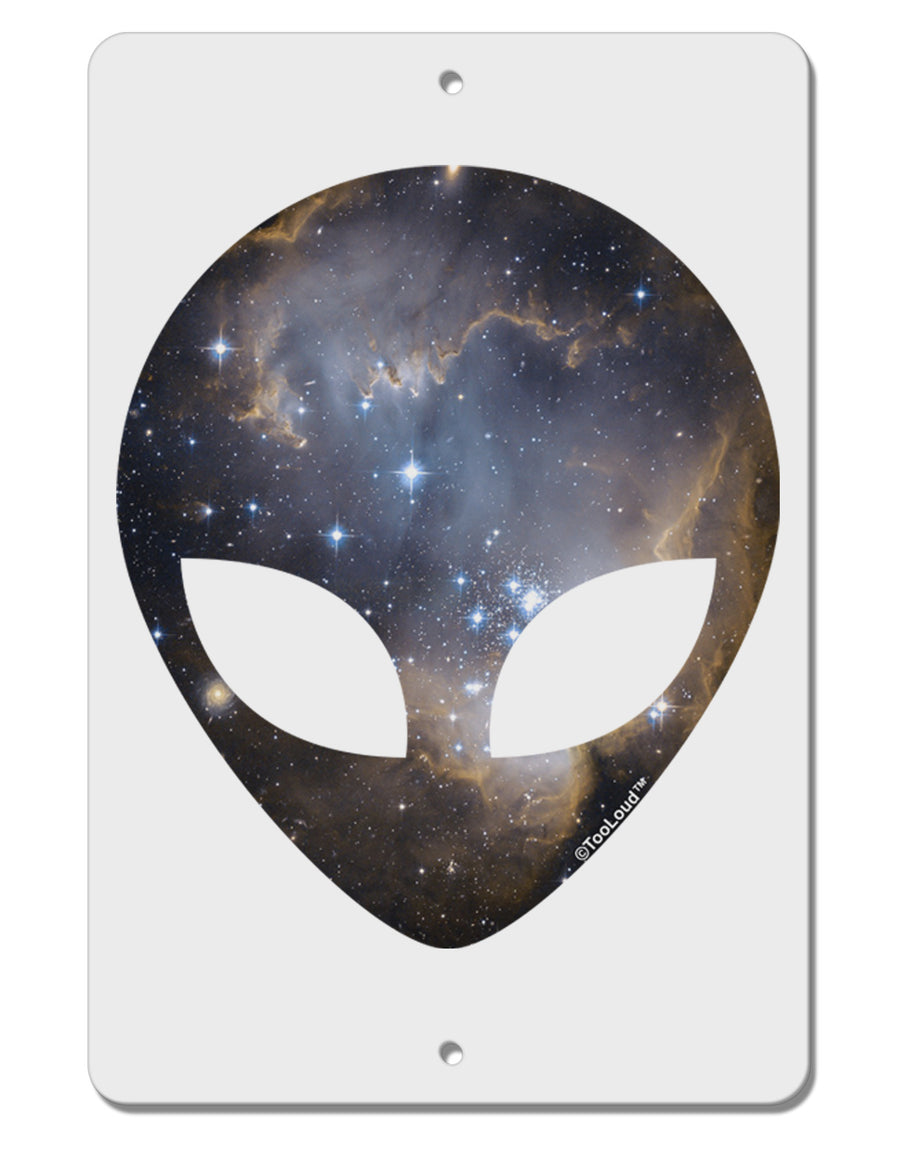 Extraterrestrial Face - Space #1 Aluminum 8 x 12&#x22; Sign by TooLoud-TooLoud-White-Davson Sales