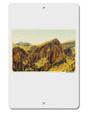 Arizona Mountains Watercolor Aluminum 8 x 12&#x22; Sign-TooLoud-White-Davson Sales