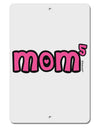 Mom to the Fifth Power - Cute Mom of 5 Design Aluminum 8 x 12&#x22; Sign by TooLoud-TooLoud-White-Davson Sales