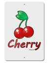 Cherry Text Aluminum 8 x 12&#x22; Sign-TooLoud-White-Davson Sales