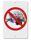 No Lionfish Aluminum 8 x 12&#x22; Sign-TooLoud-White-Davson Sales