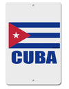 Cuba Flag Cuban Pride Aluminum 8 x 12&#x22; Sign by TooLoud-TooLoud-White-Davson Sales