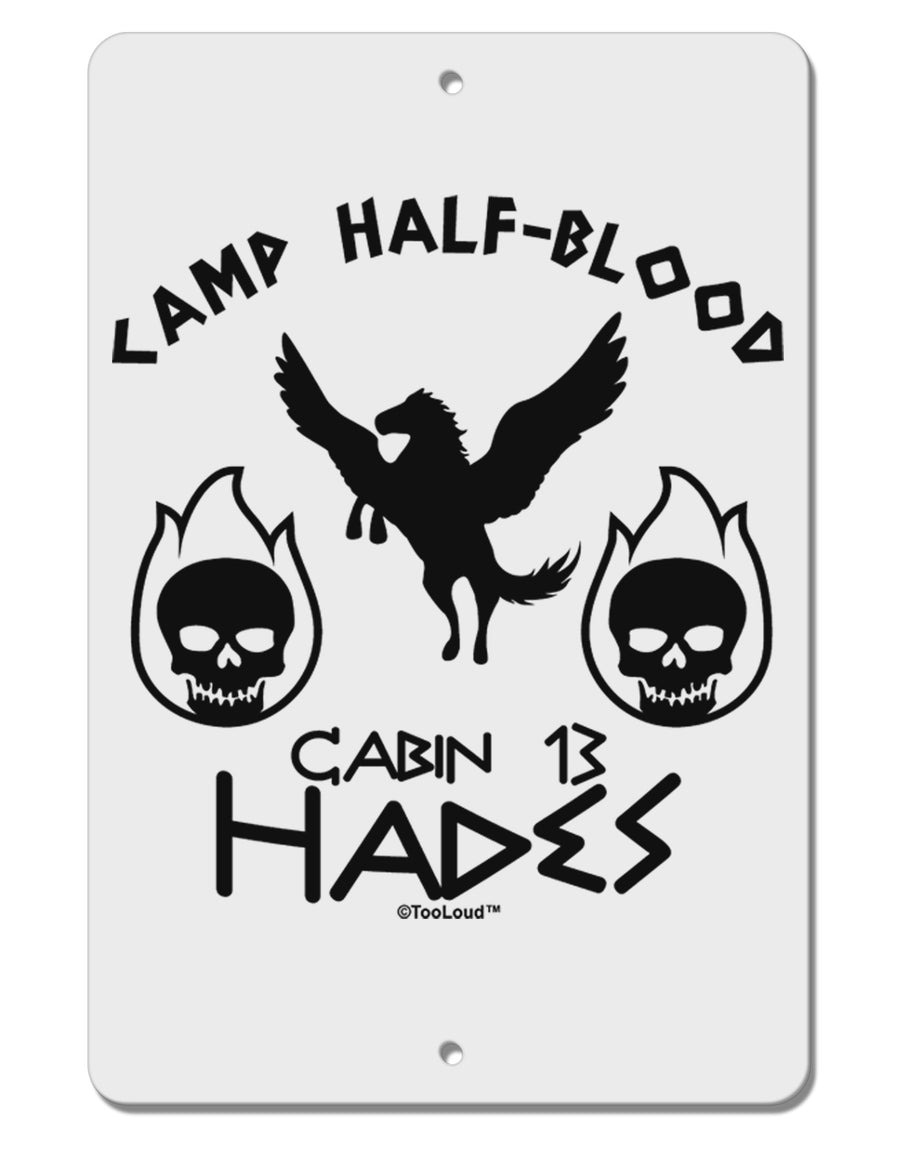 Cabin 13 HadesHalf Blood Aluminum 8 x 12&#x22; Sign-TooLoud-White-Davson Sales