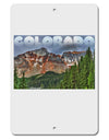 Colorado Mountains Forrest Text Aluminum 8 x 12&#x22; Sign-TooLoud-White-Davson Sales