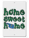 Home Sweet Home - Oklahoma - Cactus and State Flag Aluminum 8 x 12&#x22; Sign by TooLoud-TooLoud-White-Davson Sales