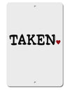 Taken Aluminum 8 x 12&#x22; Sign by TooLoud-TooLoud-White-Davson Sales