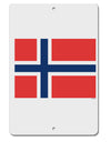 TooLoud Norwegian Flag Aluminum 8 x 12 Inch Sign-Aluminum Sign-TooLoud-Davson Sales