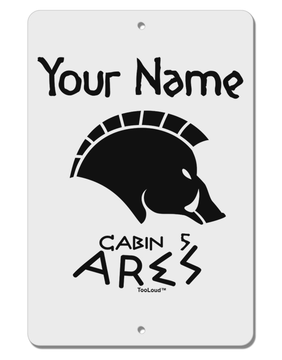 Personalized Cabin 5 Ares Aluminum 8 x 12&#x22; Sign by TooLoud-TooLoud-White-Davson Sales