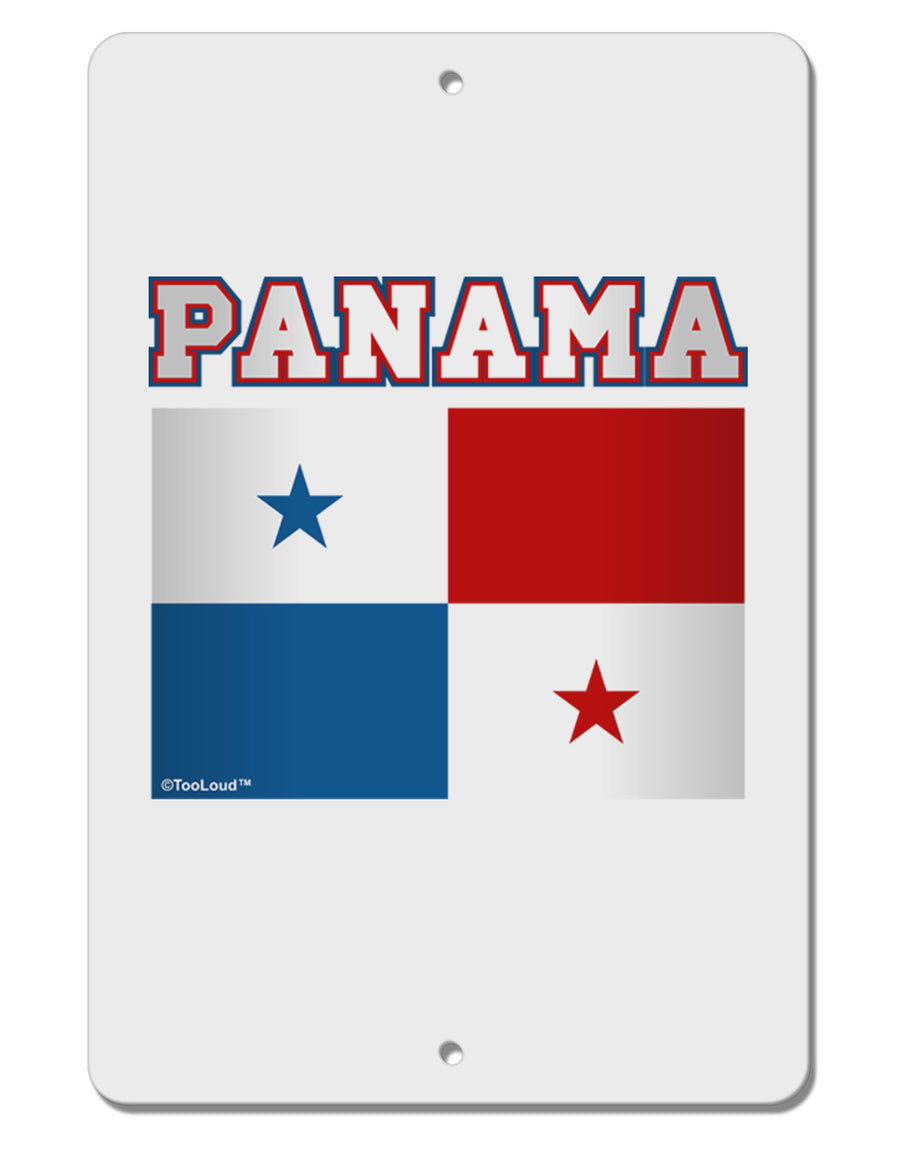 Panama Flag Aluminum 8 x 12&#x22; Sign-TooLoud-White-Davson Sales