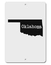 Oklahoma - United States Shape Aluminum 8 x 12&#x22; Sign by TooLoud-TooLoud-White-Davson Sales