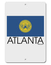 Atlanta Georgia Flag Text Aluminum 8 x 12&#x22; Sign by TooLoud-TooLoud-White-Davson Sales