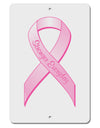 Pink Breast Cancer Awareness Ribbon - Stronger Everyday Aluminum 8 x 12&#x22; Sign-TooLoud-White-Davson Sales
