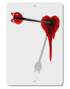 Cupid's Arrow Heart Shot Wound Aluminum 8 x 12&#x22; Sign-TooLoud-White-Davson Sales