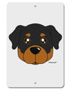 Cute Rottweiler Dog Aluminum 8 x 12&#x22; Sign by TooLoud-TooLoud-White-Davson Sales