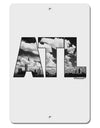 ATL Atlanta Text Aluminum 8 x 12&#x22; Sign by TooLoud-TooLoud-White-Davson Sales