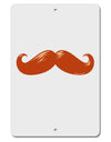 Big Redhead Mustache Aluminum 8 x 12&#x22; Sign-TooLoud-White-Davson Sales