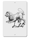 Leo Illustration Aluminum 8 x 12&#x22; Sign-TooLoud-White-Davson Sales