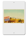 Arizona Scene Watercolor Aluminum 8 x 12&#x22; Sign-TooLoud-White-Davson Sales