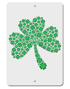 St. Patrick's Day Shamrock Design - Shamrocks Aluminum 8 x 12&#x22; Sign by TooLoud-TooLoud-White-Davson Sales