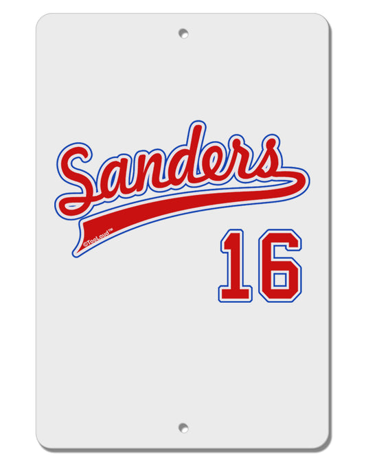 Sanders Jersey 16 Aluminum 8 x 12&#x22; Sign-TooLoud-White-Davson Sales