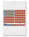 American Breakfast Flag - Bacon and Eggs - Mmmmerica Aluminum 8 x 12&#x22; Sign-TooLoud-White-Davson Sales