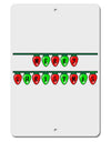 Merry Christmas Lights Red and Green Aluminum 8 x 12&#x22; Sign-TooLoud-White-Davson Sales