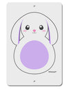 Cute Bunny with Floppy Ears - Purple Aluminum 8 x 12&#x22; Sign by TooLoud-TooLoud-White-Davson Sales