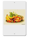 Watercolor Fruit Bowl 2 Aluminum 8 x 12&#x22; Sign-TooLoud-White-Davson Sales