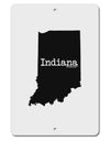 Indiana - United States Shape Aluminum 8 x 12&#x22; Sign-TooLoud-White-Davson Sales