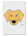 Cute Golden Retriever Dog Aluminum 8 x 12&#x22; Sign by TooLoud-TooLoud-White-Davson Sales