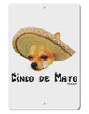 Chihuahua Dog with Sombrero - Cinco de Mayo Aluminum 8 x 12&#x22; Sign by TooLoud-TooLoud-White-Davson Sales