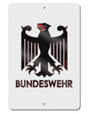 Bundeswehr Logo with Text Aluminum 8 x 12&#x22; Sign-TooLoud-White-Davson Sales