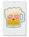 Cute Infatuated Beer Aluminum 8 x 12&#x22; Sign by TooLoud-TooLoud-White-Davson Sales