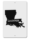 Louisiana - United States Shape Aluminum 8 x 12&#x22; Sign-TooLoud-White-Davson Sales