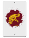 Jurassic Dinosaur Face Blood Splatter Aluminum 8 x 12&#x22; Sign by TooLoud-TooLoud-White-Davson Sales