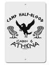 Camp Half Blood Cabin 6 Athena Aluminum 8 x 12&#x22; Sign by TooLoud-TooLoud-White-Davson Sales