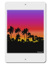 Palm Trees and Sunset Design Aluminum 8 x 12&#x22; Sign by TooLoud-TooLoud-White-Davson Sales