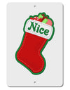 Nice Stocking Cute Christmas Aluminum 8 x 12&#x22; Sign-TooLoud-White-Davson Sales