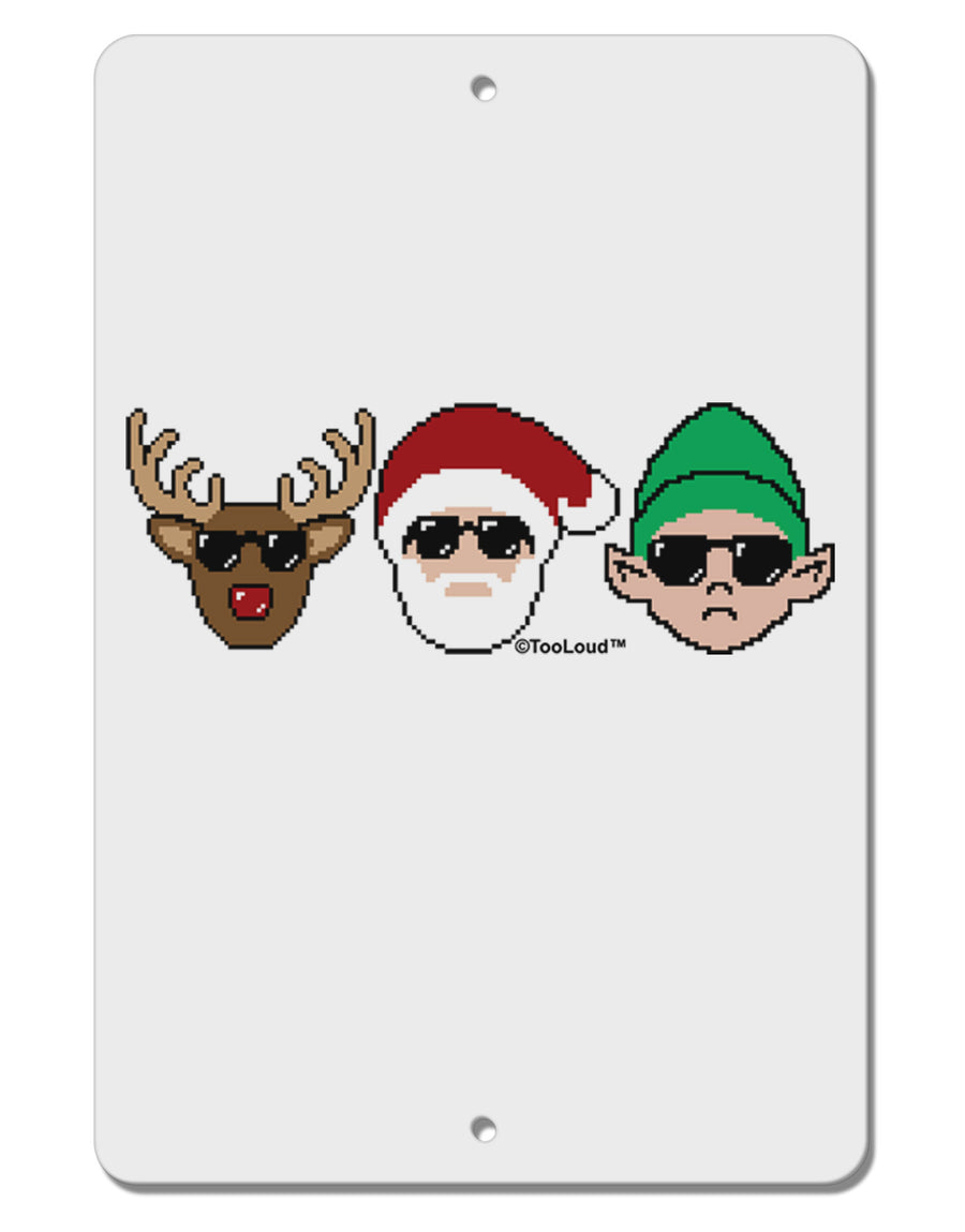 The X-mas Squad Aluminum 8 x 12&#x22; Sign-TooLoud-White-Davson Sales