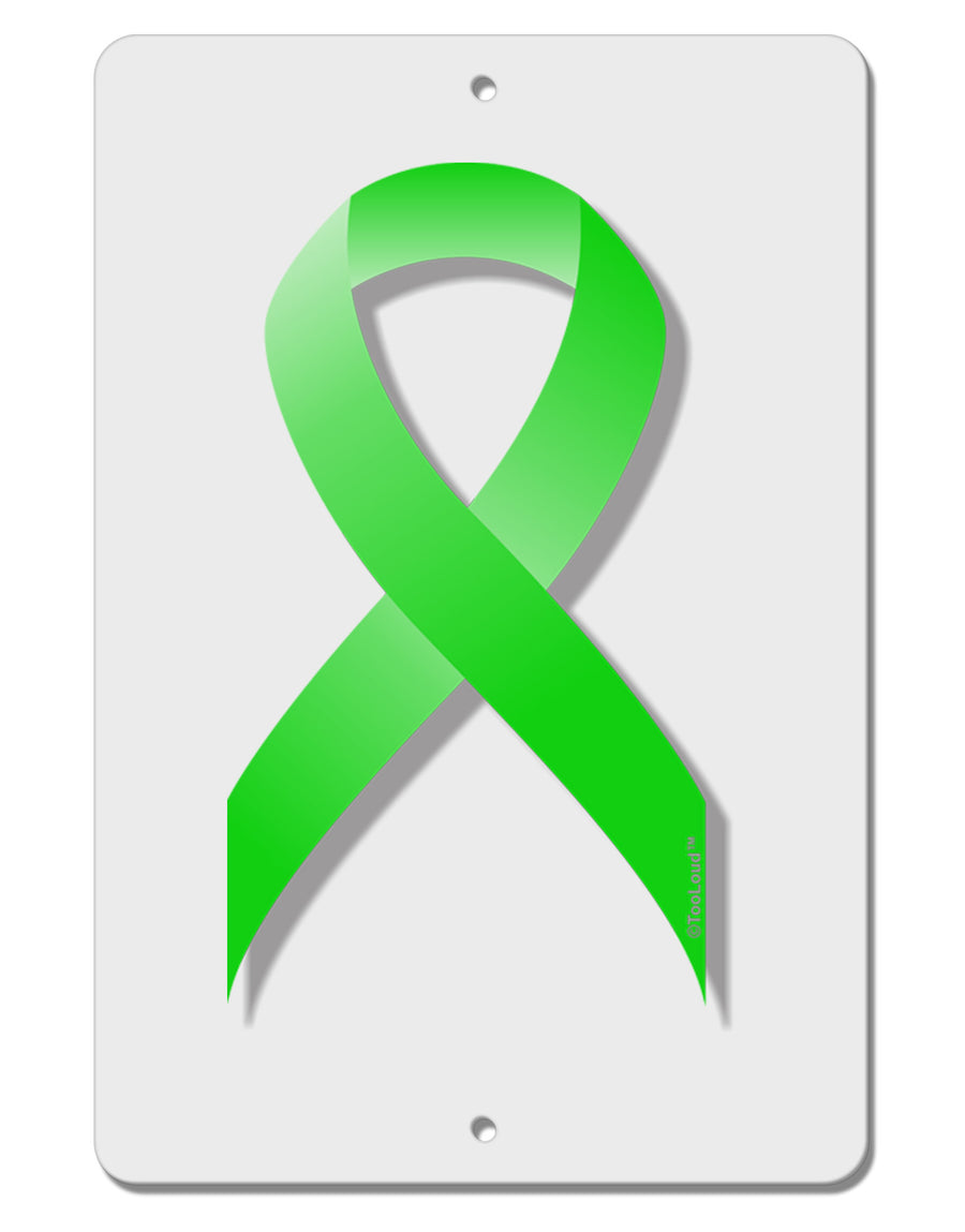 Lyme Disease Awareness Ribbon - Lime Green Aluminum 8 x 12&#x22; Sign-TooLoud-White-Davson Sales