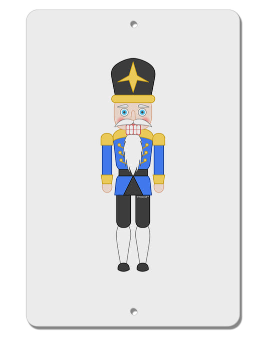 Nutcracker Design - Blue Gold Black Aluminum 8 x 12&#x22; Sign-TooLoud-White-Davson Sales