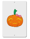Kyu-T Face Pumpkin Aluminum 8 x 12&#x22; Sign by TooLoud-TooLoud-White-Davson Sales