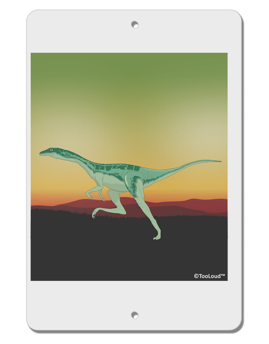 Ornithomimus Velox - Without Name Aluminum 8 x 12&#x22; Sign by TooLoud-TooLoud-White-Davson Sales