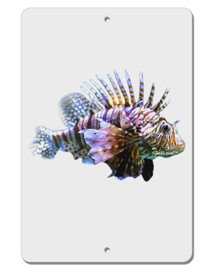 Lionfish Aluminum 8 x 12&#x22; Sign-TooLoud-White-Davson Sales