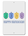 Happy Hanukkah Dreidels Aluminum 8 x 12&#x22; Sign-TooLoud-White-Davson Sales