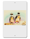 Magellanic Penguin Watercolor Aluminum 8 x 12&#x22; Sign-TooLoud-White-Davson Sales