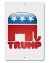 Trump Bubble Symbol Aluminum 8 x 12&#x22; Sign-TooLoud-White-Davson Sales