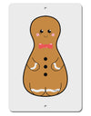 Cute Gingerbread Matryoshka Nesting Doll - Christmas Aluminum 8 x 12&#x22; Sign-TooLoud-White-Davson Sales